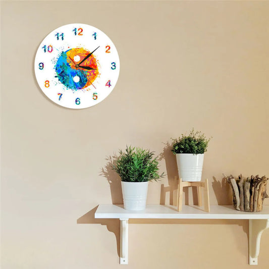 Watercolor Bohemian Wall Clock