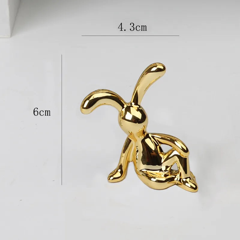 Cartoon Sitting Rabbit Ornament