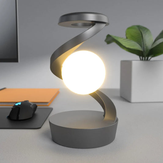 Rotating Moon Wireless Charging Lamp