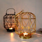 Modern Metal Romantic Candle Holder
