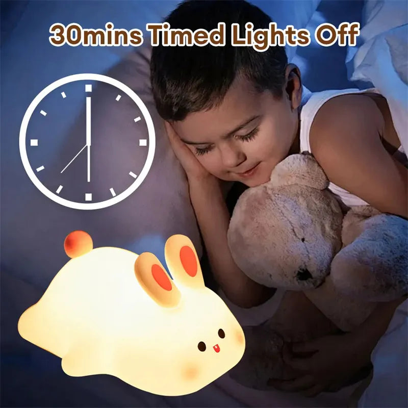 Cute LED Touch Rabbit Lamp