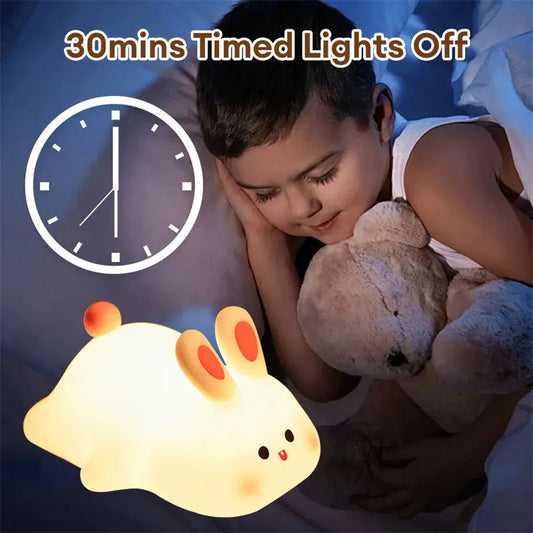 Cute LED Touch Rabbit Lamp