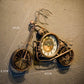 Iron Motorcycle Wall Clock
